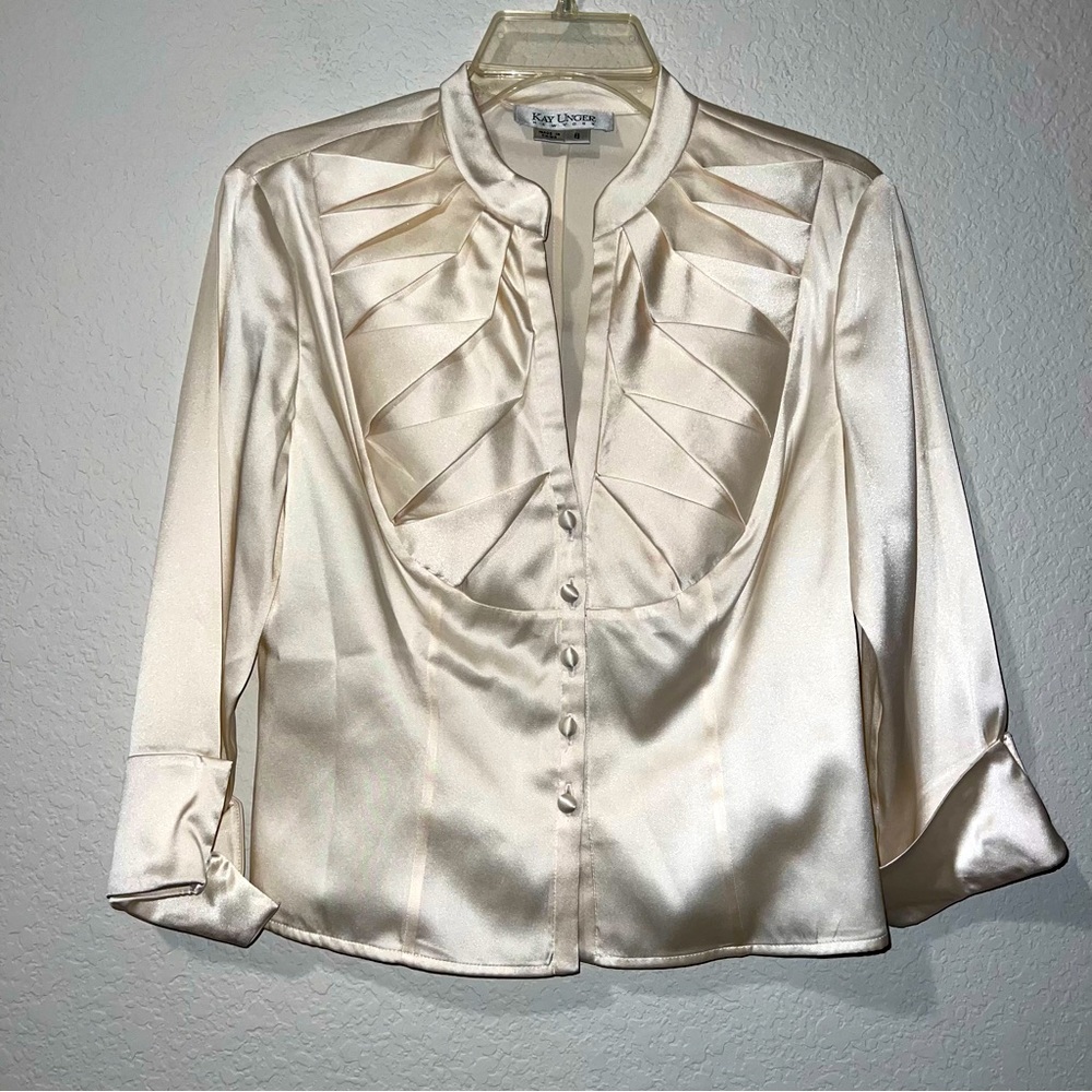 Kay Unger silk blouse